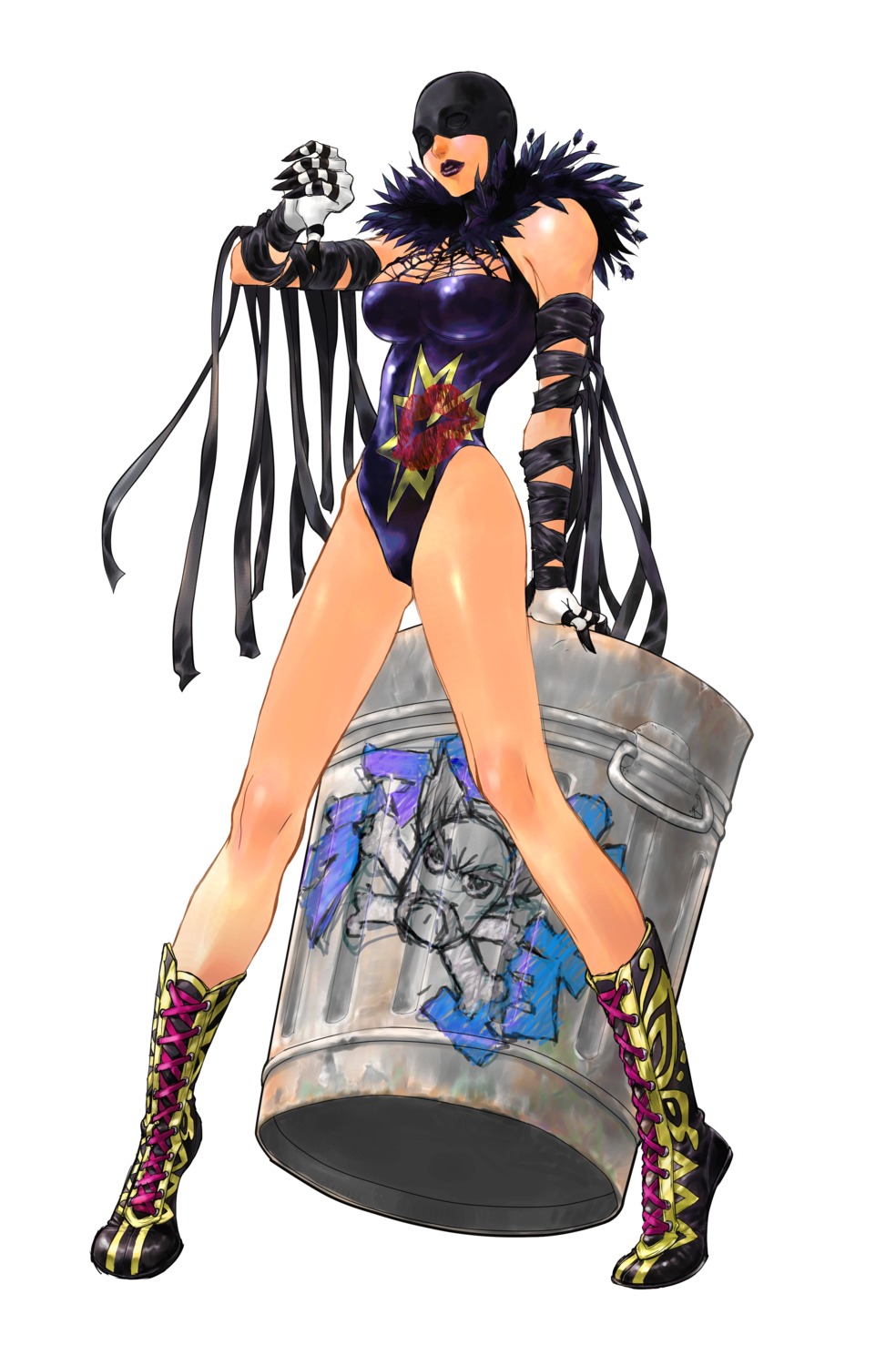 inomata_mutsumi, julia_chang, leotard, tekken, tekken_tag_tournament_2