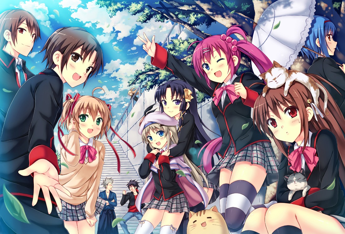 doruji, inohara_masato, kamikita_komari, kurugaya_yuiko, little_busters!, miyazawa_kengo, naoe_riki, natsume_kyousuke