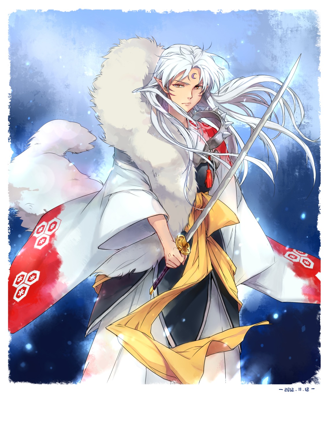 inuyasha, linjie, male, sesshoumaru, sword