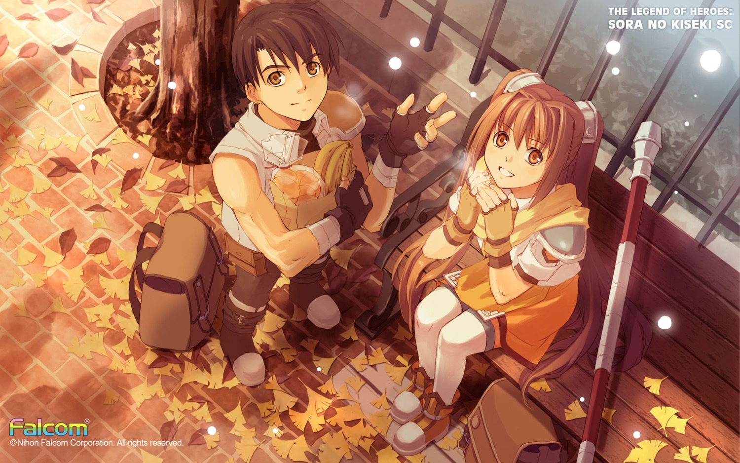 eiyuu_densetsu, eiyuu_densetsu:_sora_no_kiseki, estelle_bright, falcom, joshua_bright, thighhighs, wallpaper