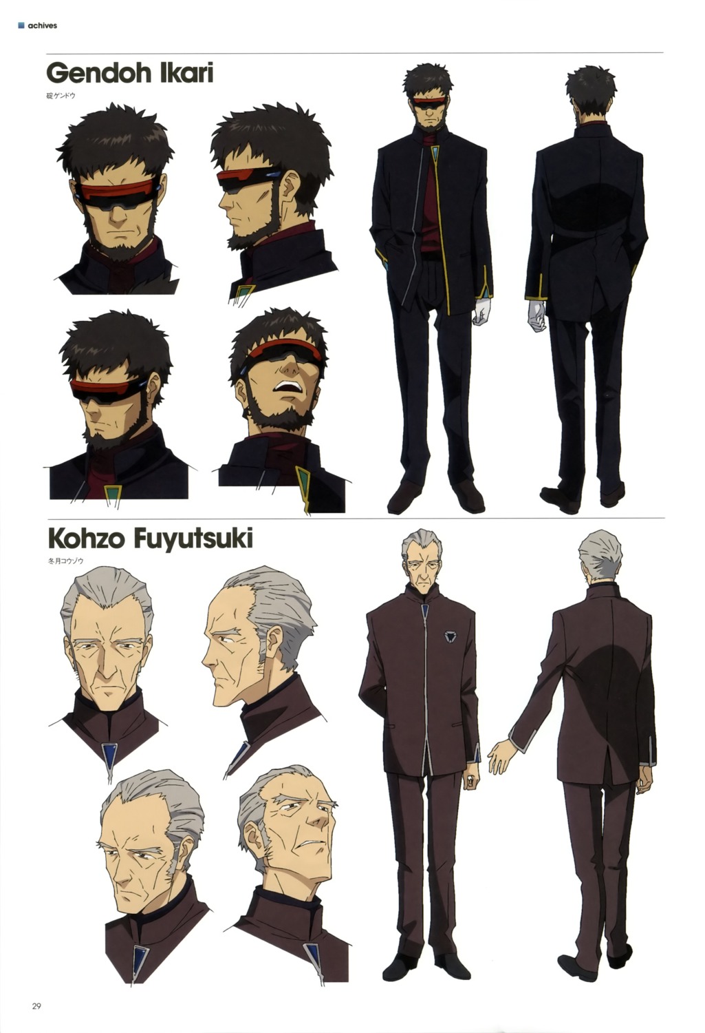 fuyutsuki_kouzou, ikari_gendou, male, neon_genesis_evangelion