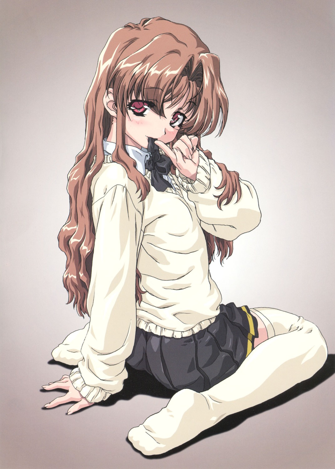 morino_ichigo, onegai_teacher, seifuku, thighhighs, uon_taraku