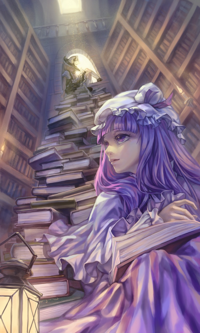 kirisame_marisa, patchouli_knowledge, touhou, windyakuma