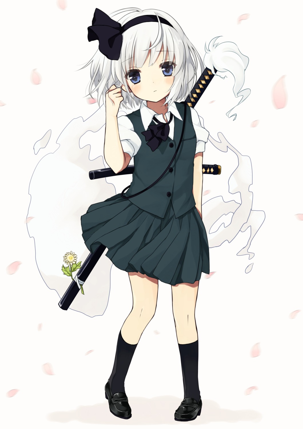 konpaku_youmu, purin_jiisan, sword, touhou