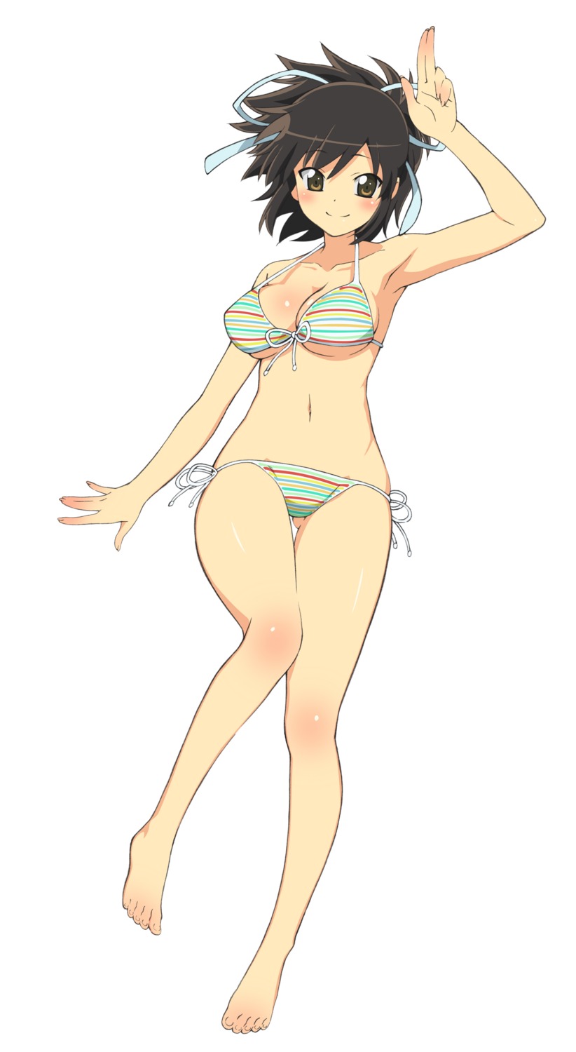 asuka_(senran_kagura), bikini, cleavage, senran_kagura, swimsuits, torii_takashi