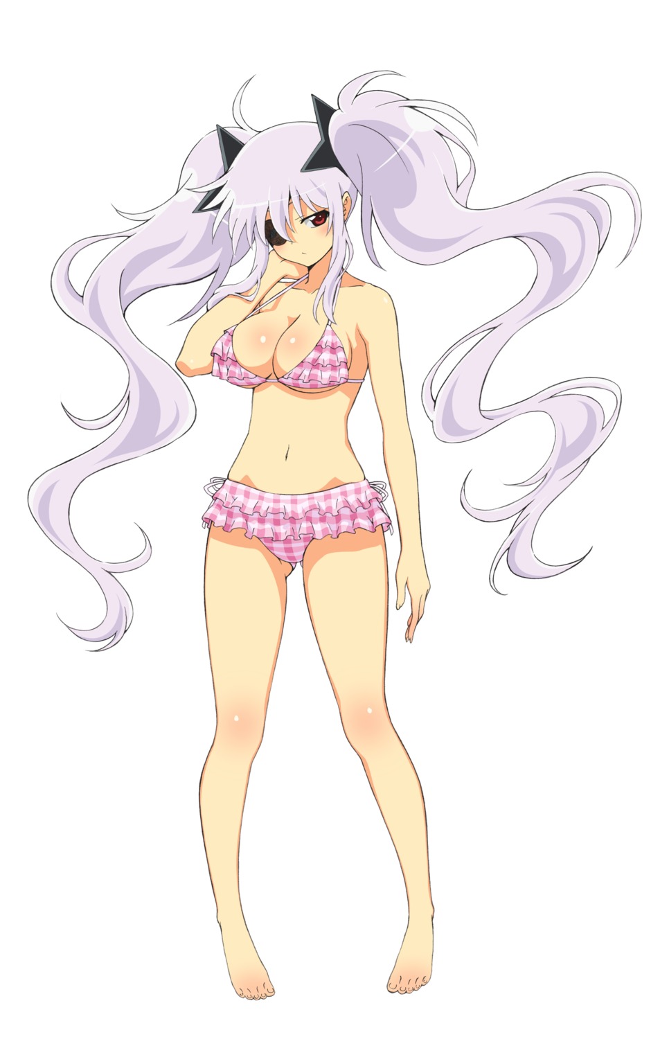 bikini, cleavage, eyepatch, senran_kagura, swimsuits, torii_takashi, yagyuu
