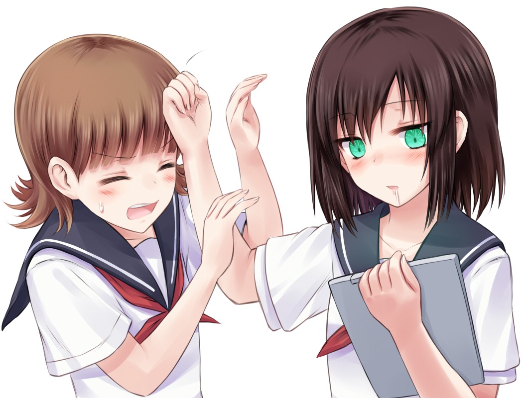 funakubo_hiroko, onjouji_toki, saki, saki_achiga-hen, seifuku, suzushiro_yukari