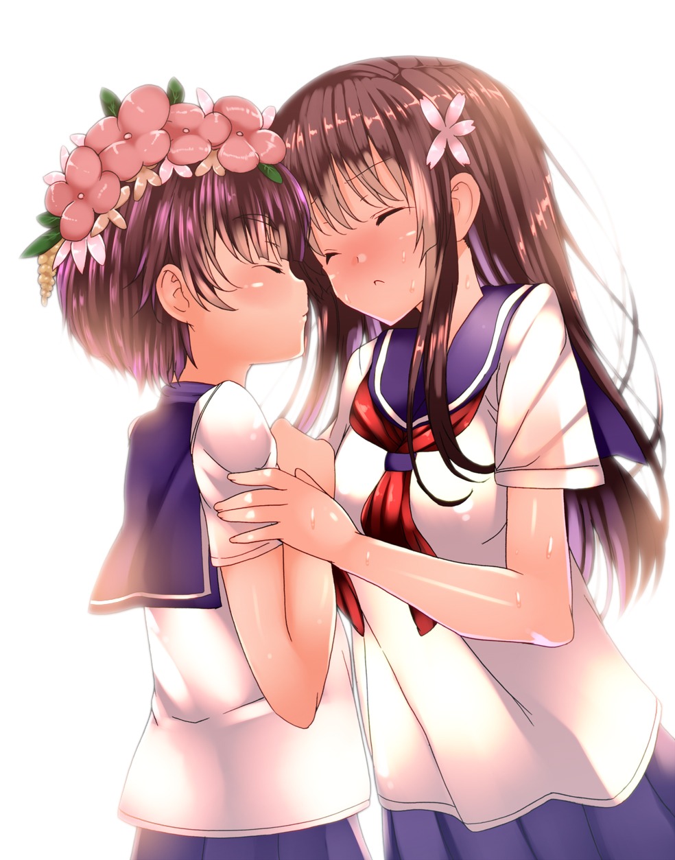 saten_ruiko, seifuku, tanaka_deshirittoru, toaru_kagaku_no_railgun, toaru_majutsu_no_index, uiharu_kazari, yuri