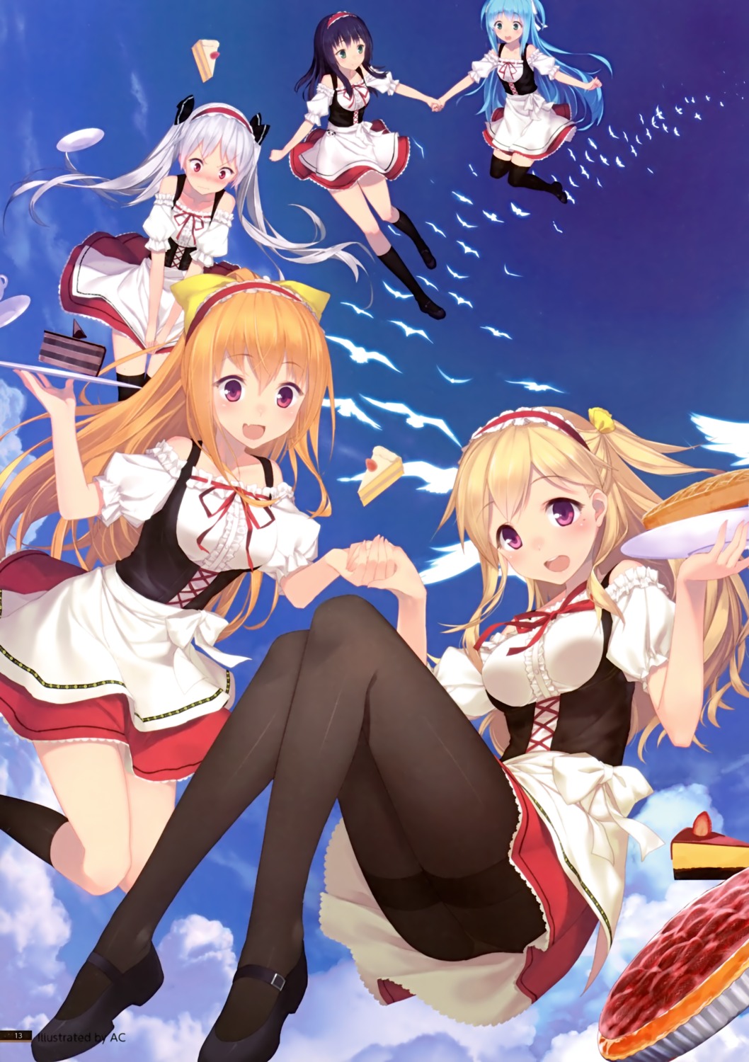 ac_(pixiv228078), cube, kurano_ema, kurano_izumi, kurano_kun_chi_no_futago_jijou, kurano_mikoto, kurano_tomoka, kurano_yae