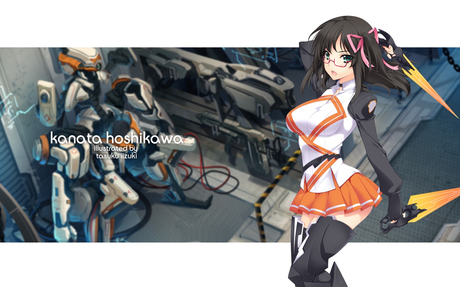 culture_japan, hoshikawa_kanata, iizuki_tasuku, megane, seifuku, thighhighs, wallpaper