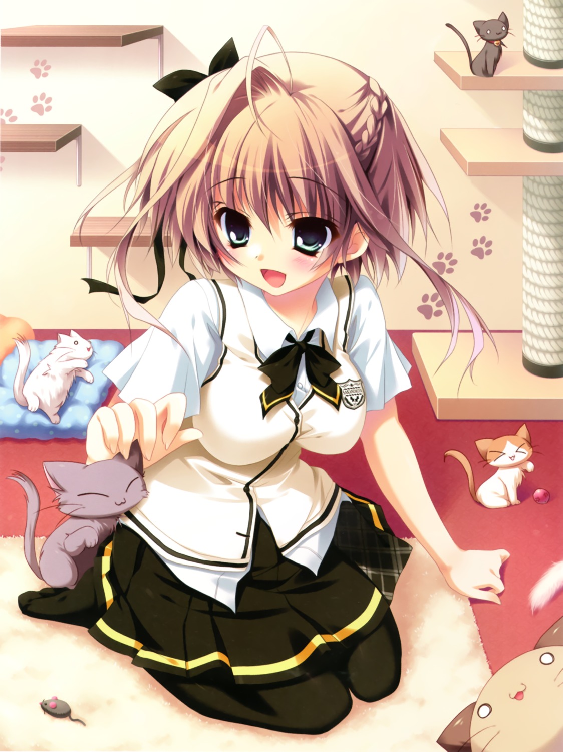 izumi_tsubasu, kimi_to_issho_ni, nakajima_mizuho, neko, pantyhose, seifuku