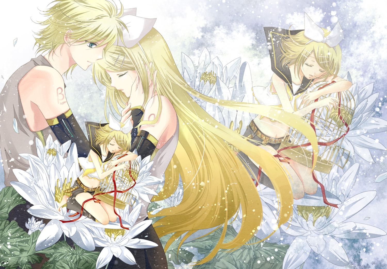 kagamine_len, kagamine_rin, perico, vocaloid