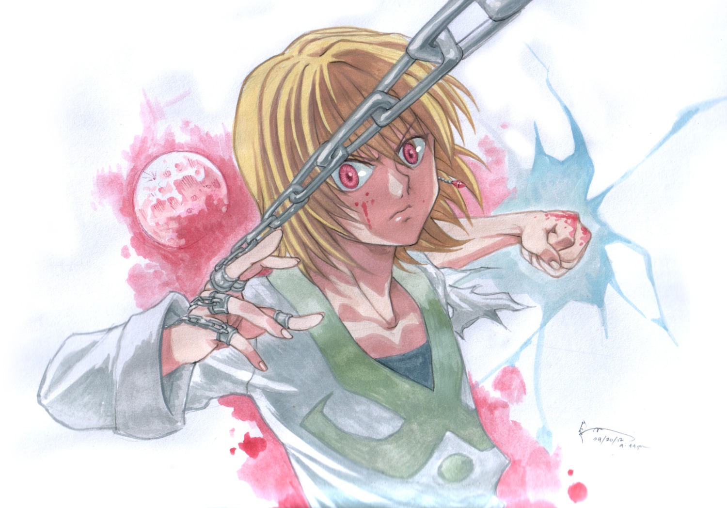 hunter_x_hunter, kurapika, male, nick-lan
