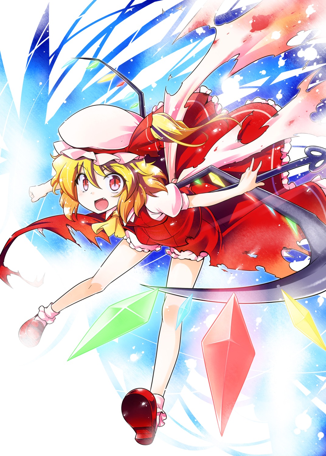 flandre_scarlet, kiku_hitomoji, touhou