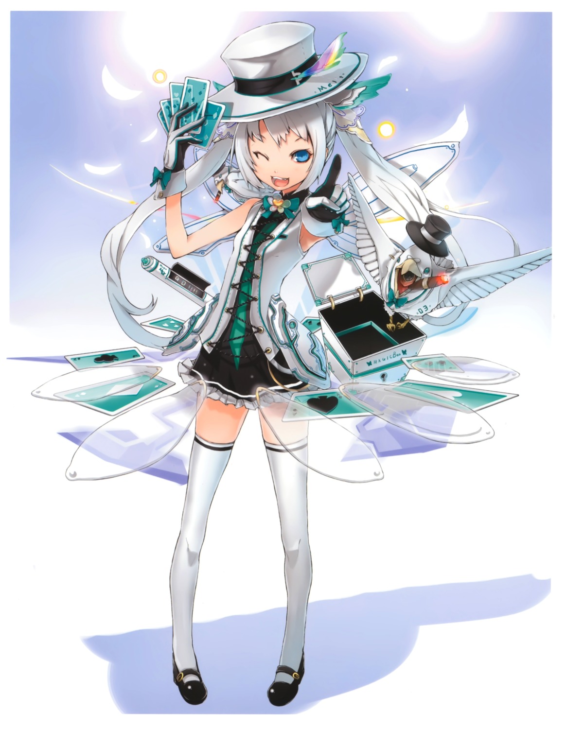kaku-san-sei_million_arthur, thighhighs, yume_koreshiki