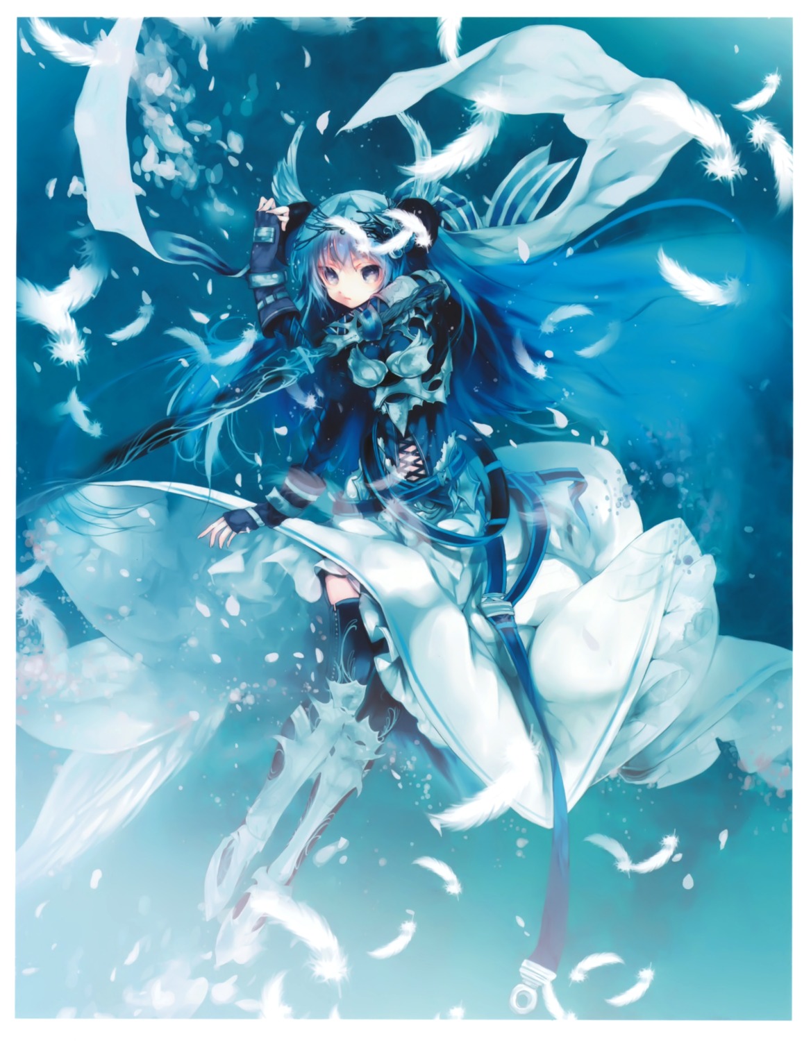 armor, kaku-san-sei_million_arthur, ooki_bonta, thighhighs