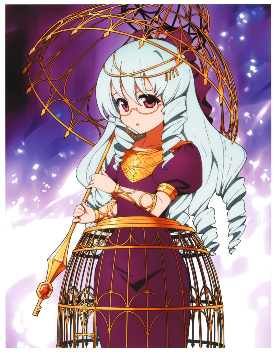 dress, kaku-san-sei_million_arthur, megane, takahata_yuki