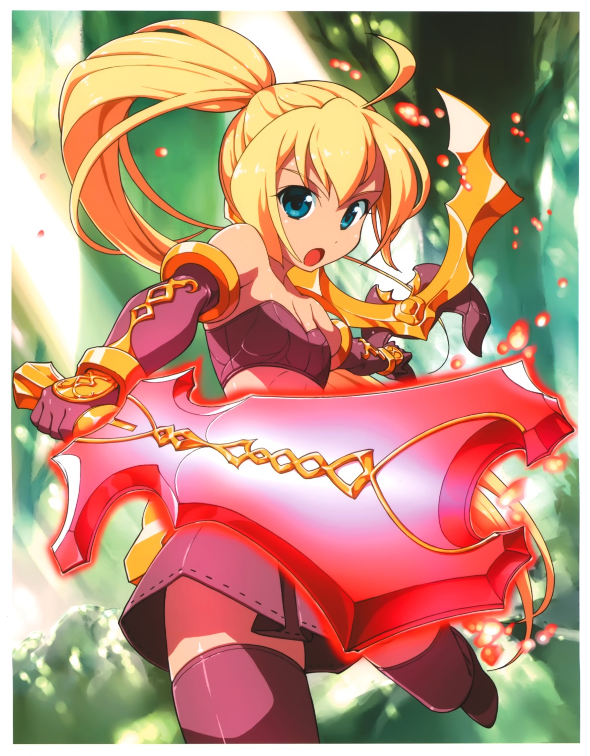 kaku-san-sei_million_arthur, sword, takahata_yuki