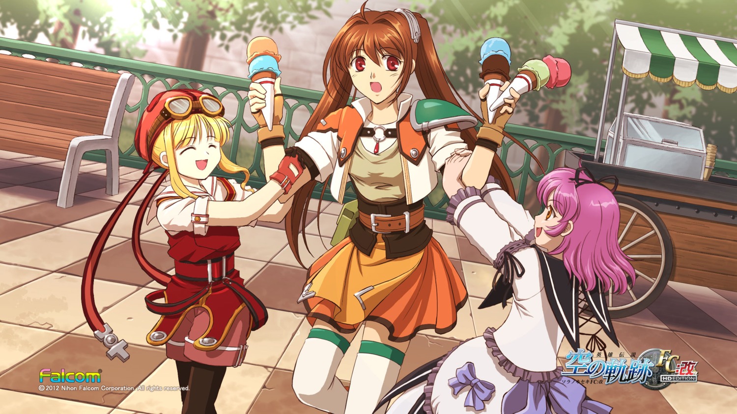 eiyuu_densetsu, eiyuu_densetsu:_sora_no_kiseki, estelle_bright, falcom, renne, thighhighs, tita_russell, wallpaper