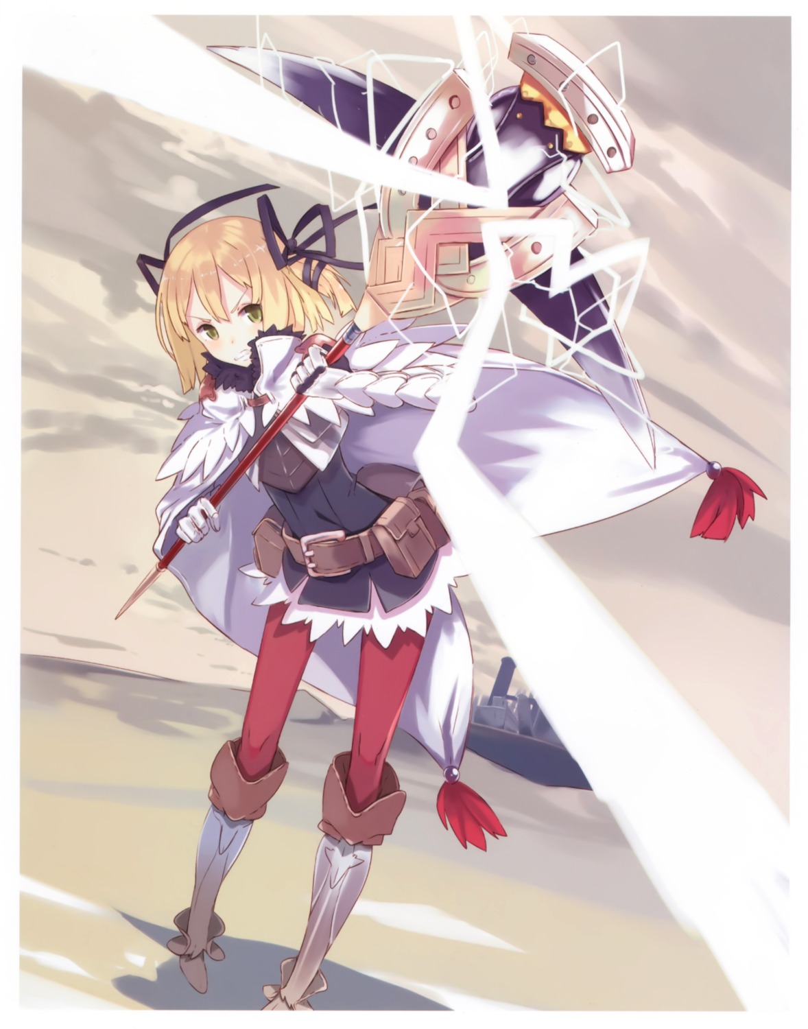 kaku-san-sei_million_arthur, pantyhose, shiromiso, weapon