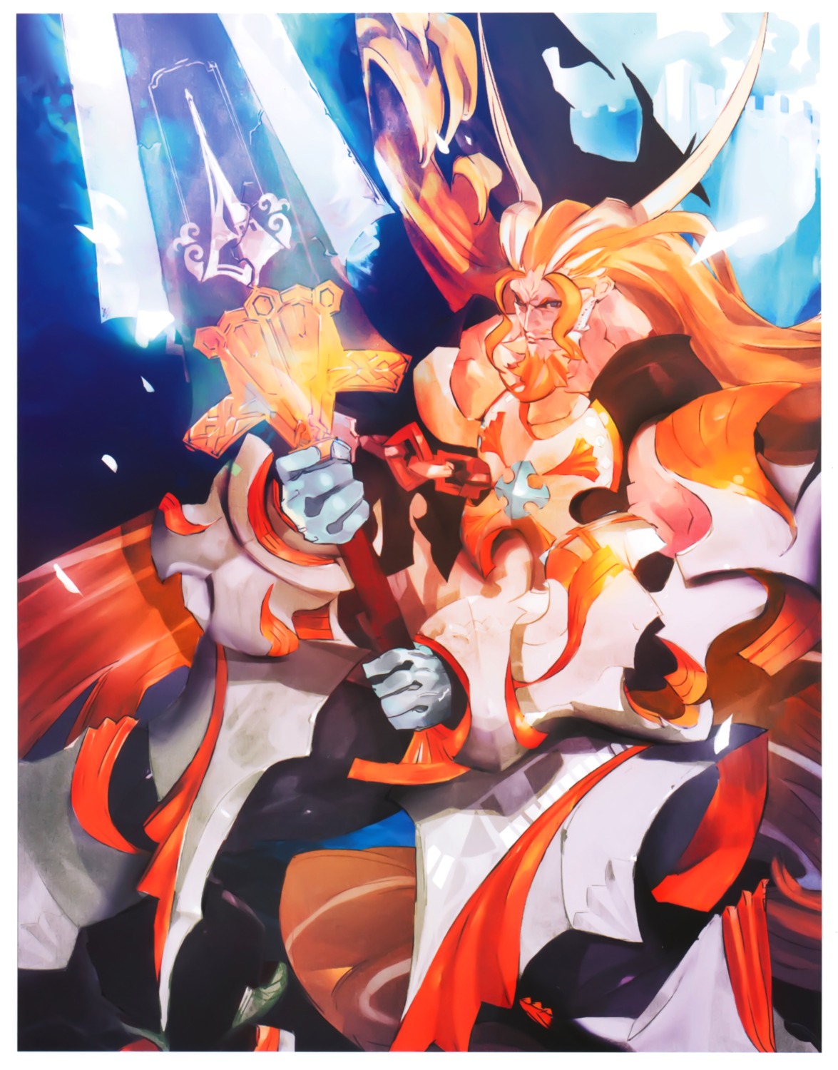 armor, kaku-san-sei_million_arthur, kuranaka, male, sword