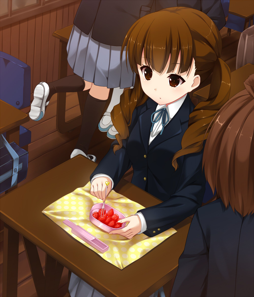 k-on!, niro, seifuku, wakaouji_ichigo