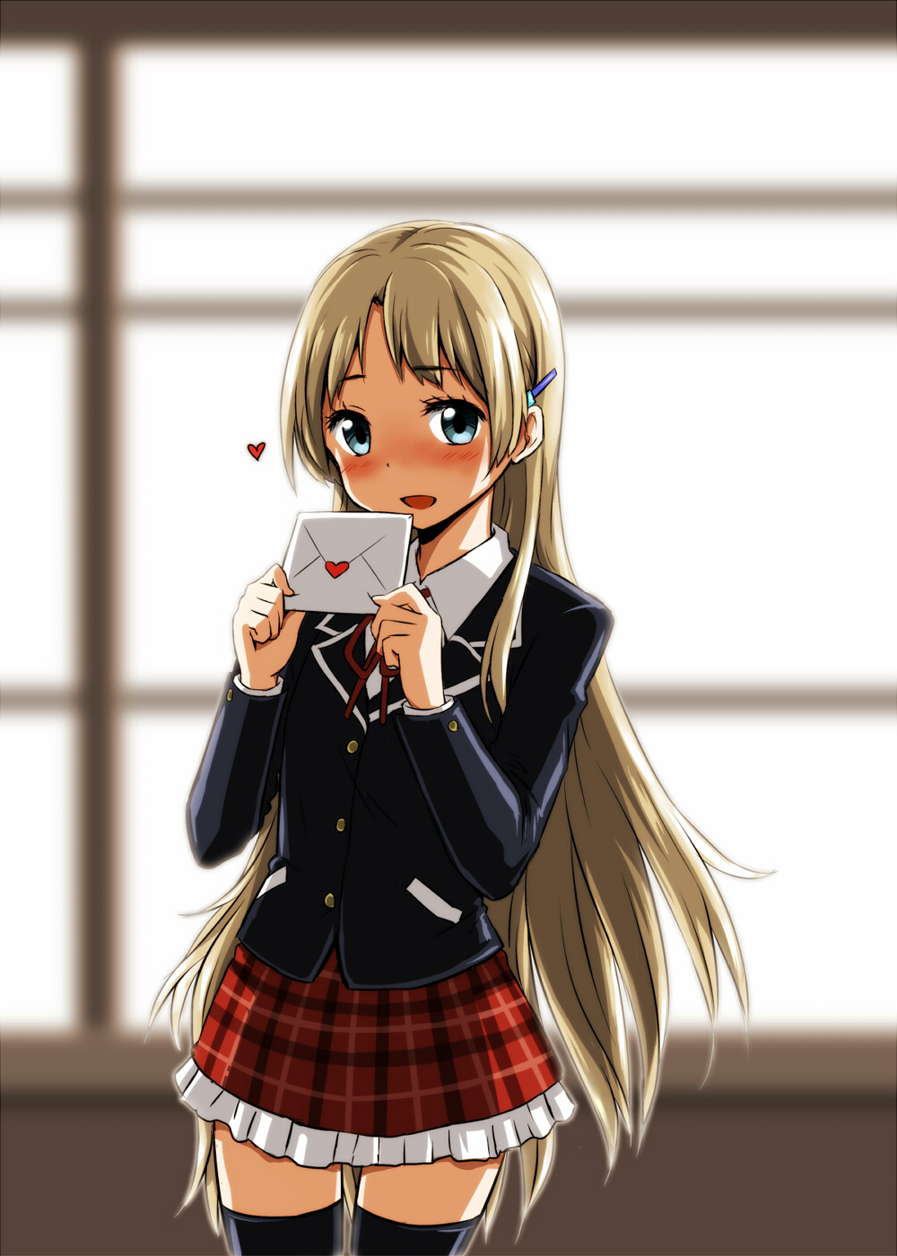 chuunibyou_demo_koi_ga_shitai!, dekomori_sanae, seifuku, thighhighs, zaxwu