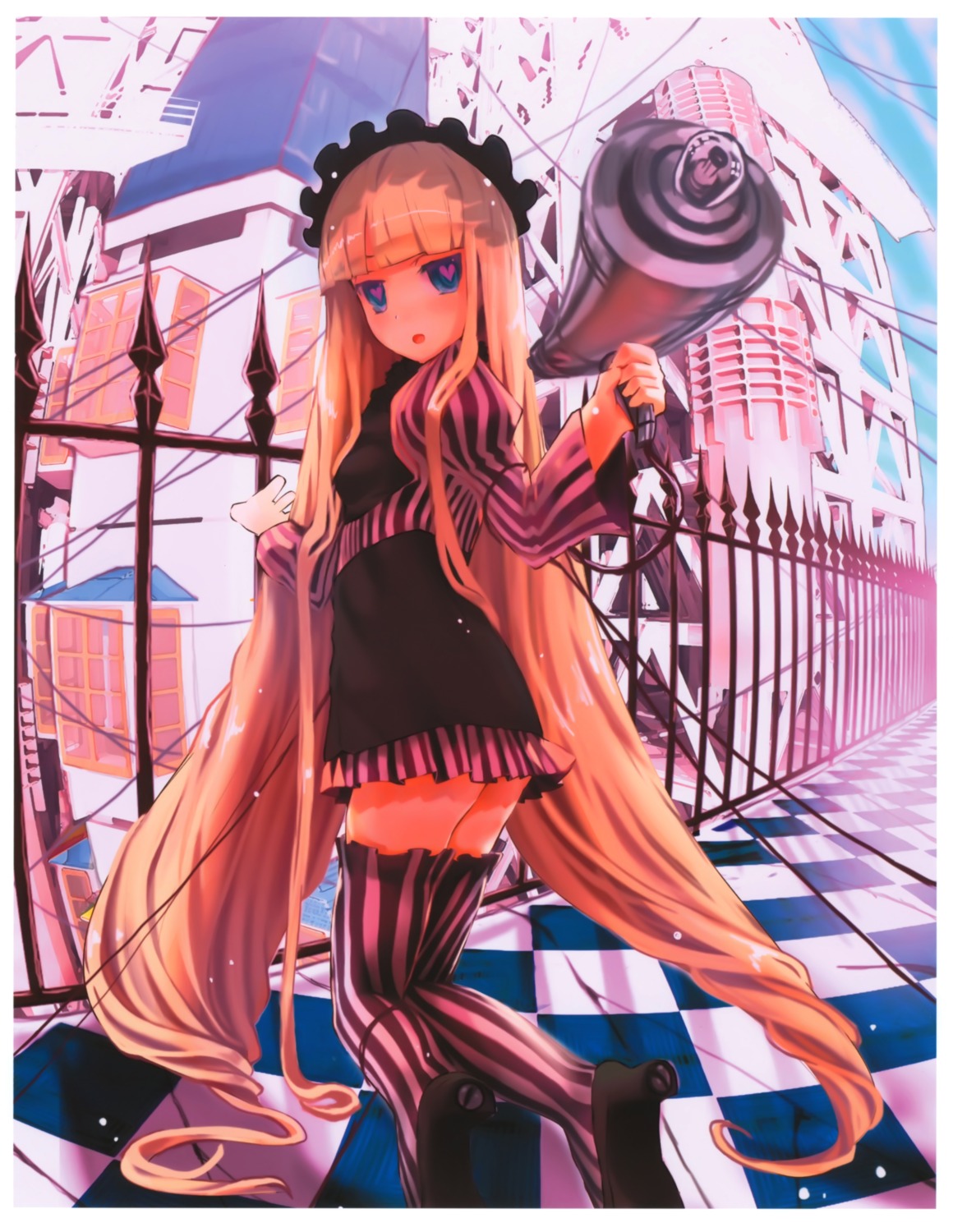 john_hathway, kaku-san-sei_million_arthur, thighhighs