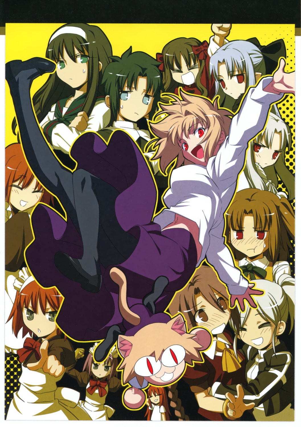 aozaki_aoko, arcueid_brunestud, arima_miyako, ciel, hisui, kohaku, len, neko_arc