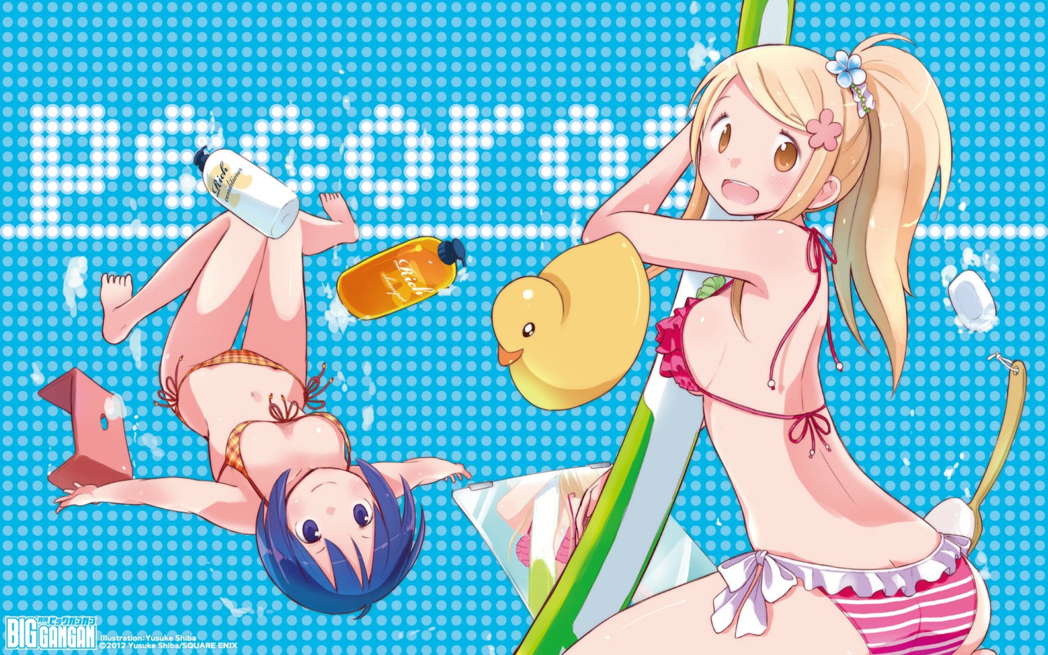 bikini, cleavage, shiba_yuusuke, swimsuits, wallpaper
