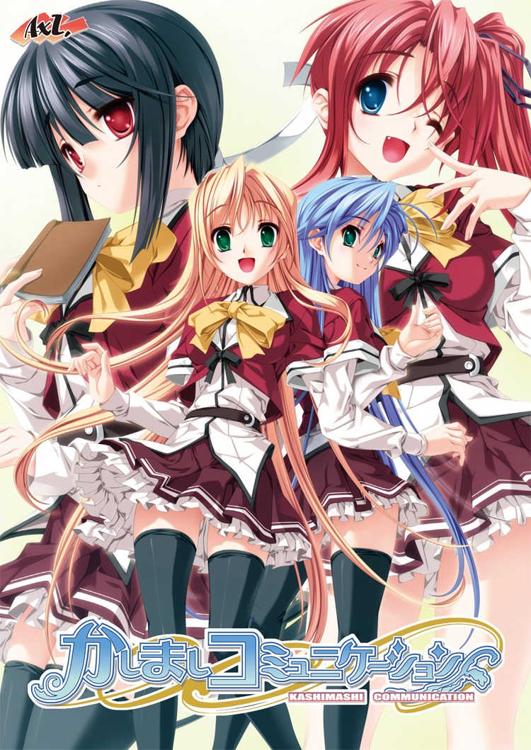 axl, kashimashi_communication, seifuku, senomoto_hisashi, thighhighs