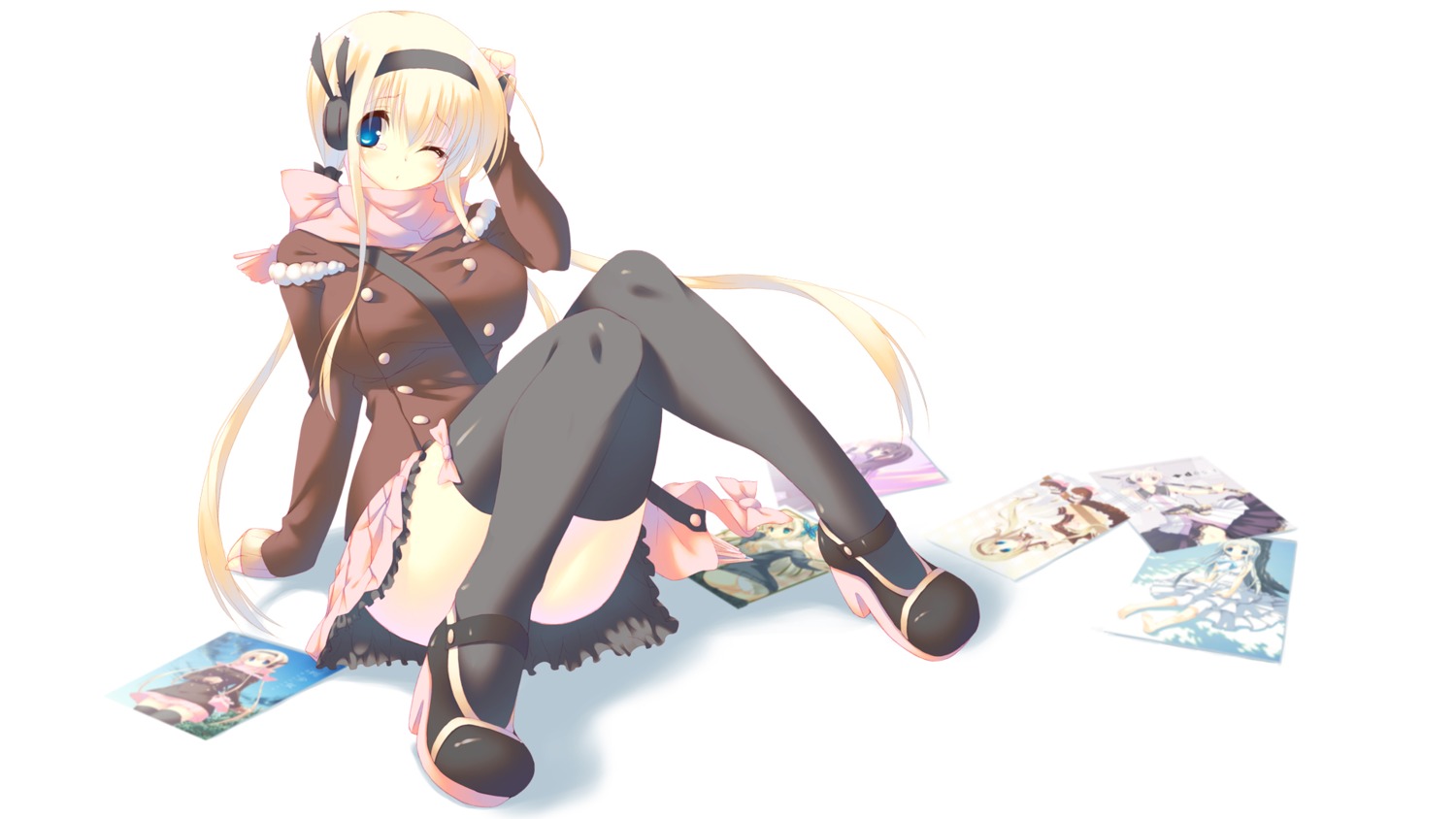 mutsuno_hekisa, thighhighs, wallpaper