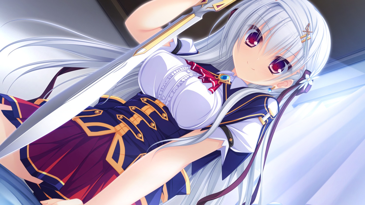 game_cg, justy_x_nasty, mikagami_mamizu, onose_mana, sword, whirlpool
