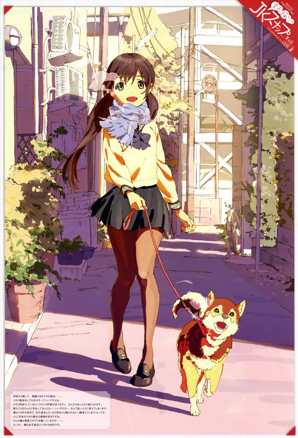 chikaoka_sunao, jk_snap, pantyhose, seifuku