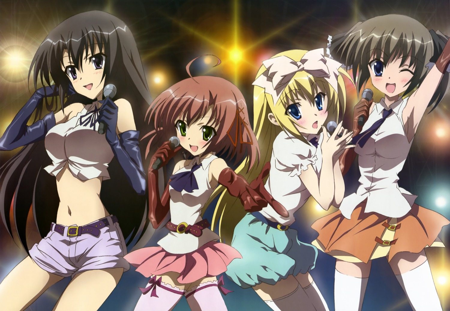 abiru_tadashi, akaba_chizuru, sakurano_kurimu, seitokai_no_ichizon, shiina_mafuyu, shiina_minatsu, thighhighs