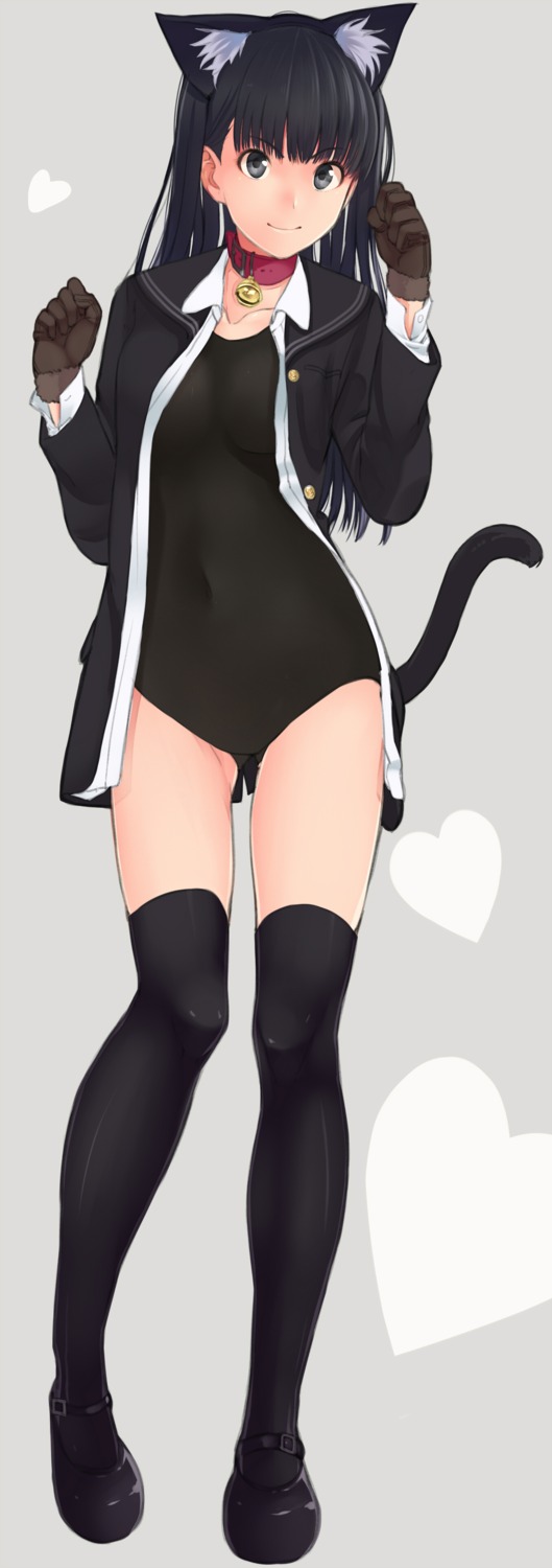amagami, animal_ears, ayatsuji_tsukasa, nekomimi, santa, swimsuits, tail, thighhighs