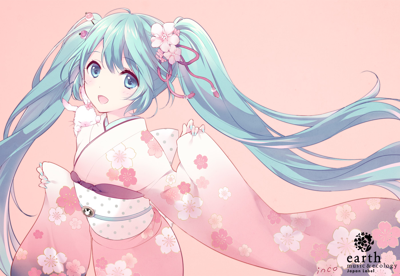 hatsune_miku, horiizumi_inco, kimono, vocaloid