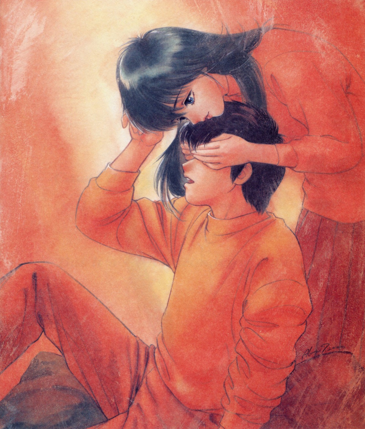 ayukawa_madoka, kasuga_kyousuke, kimagure_orange_road, takada_akemi