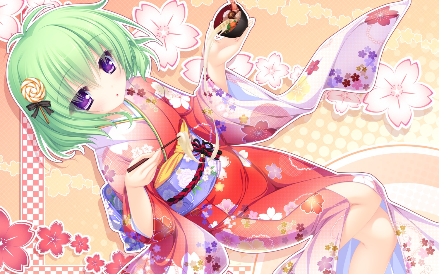 justy_x_nasty, kagami_hibiki, kimono, mikagami_mamizu, wallpaper, whirlpool
