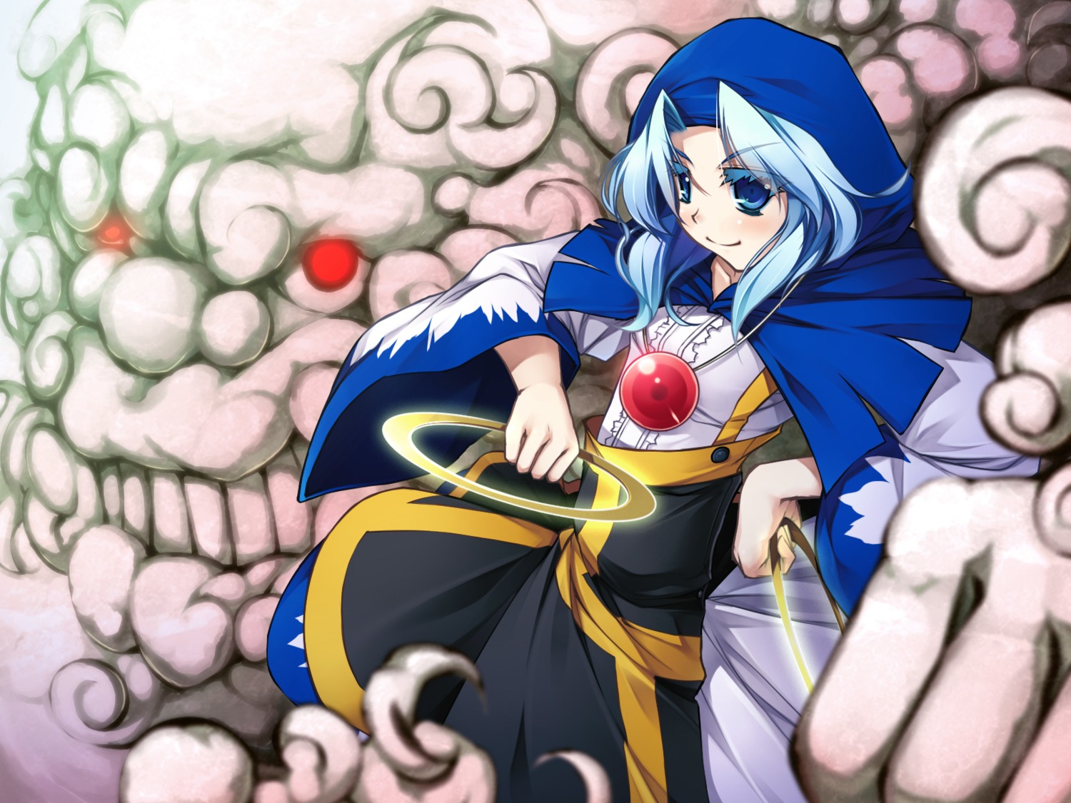 chima_q, kumoi_ichirin, touhou, unzan, wallpaper