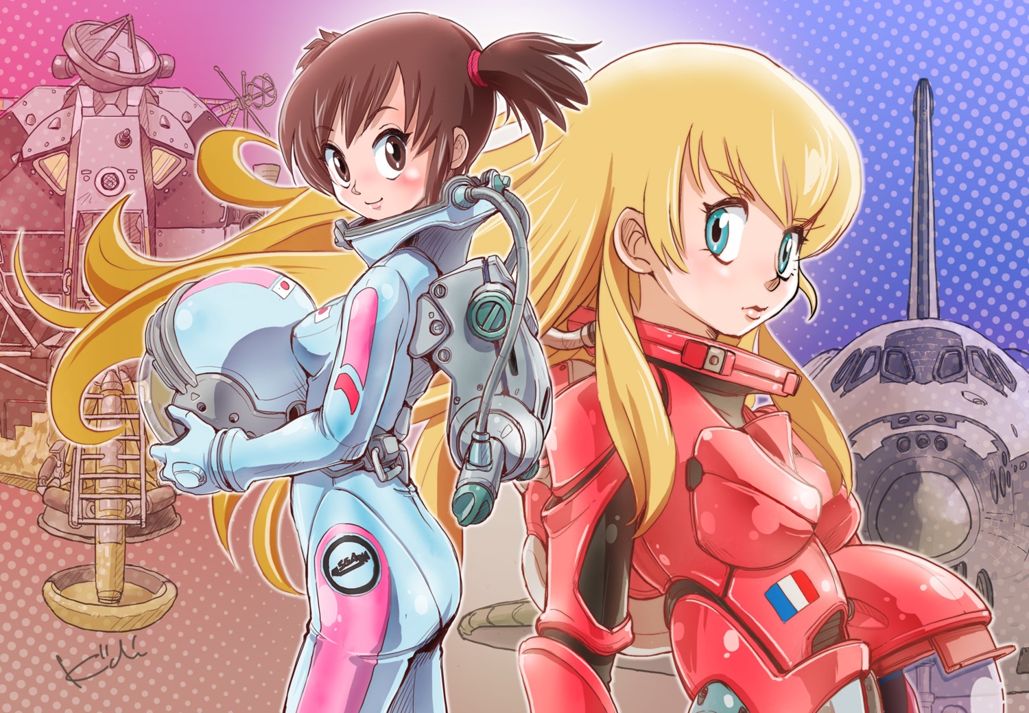 bodysuit, kiichi, morita_yukari, rocket_girls, solange_arnoul