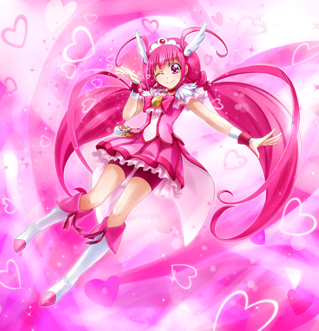 hoshizora_miyuki, precure, smile_precure!, tomo_(machinemess)