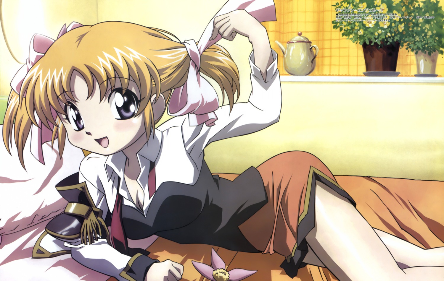 apricot_sakuraba, cleavage, galaxy_angel, galaxy_angel_ii, ishino_satoshi, undressing, uniform