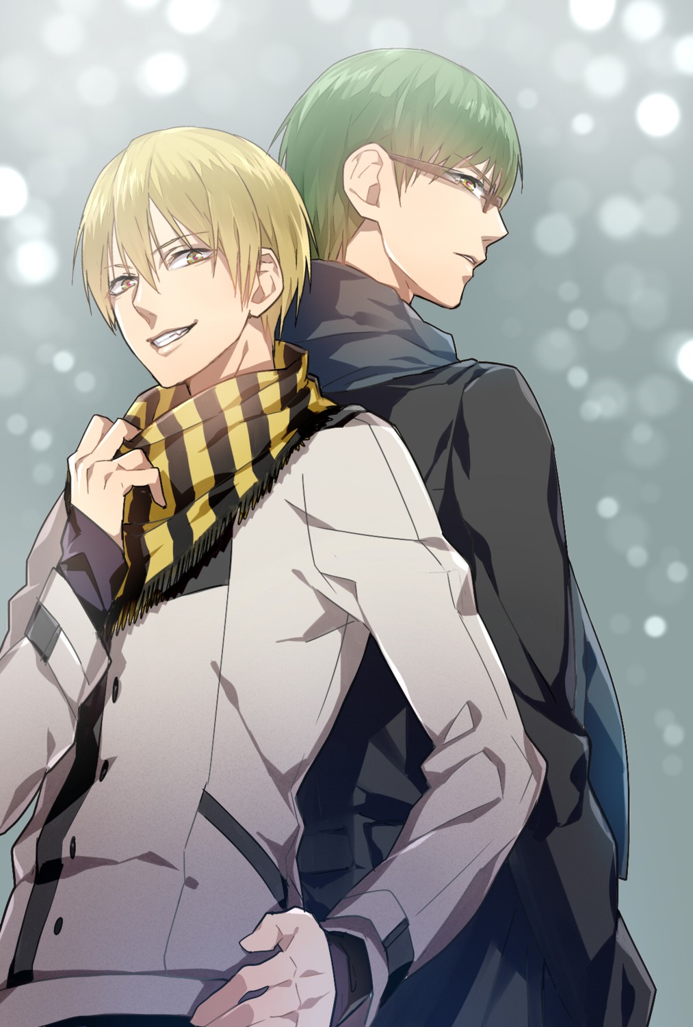 kazari_tayu, kise_ryouta, kuroko_no_basket, male, megane, midorima_shintarou