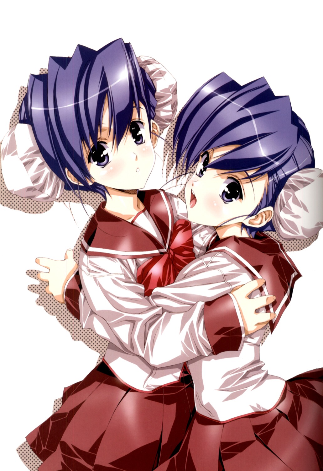 himeyuri_ruri, himeyuri_sango, seifuku, to_heart_(series), to_heart_2, urushihara_satoshi