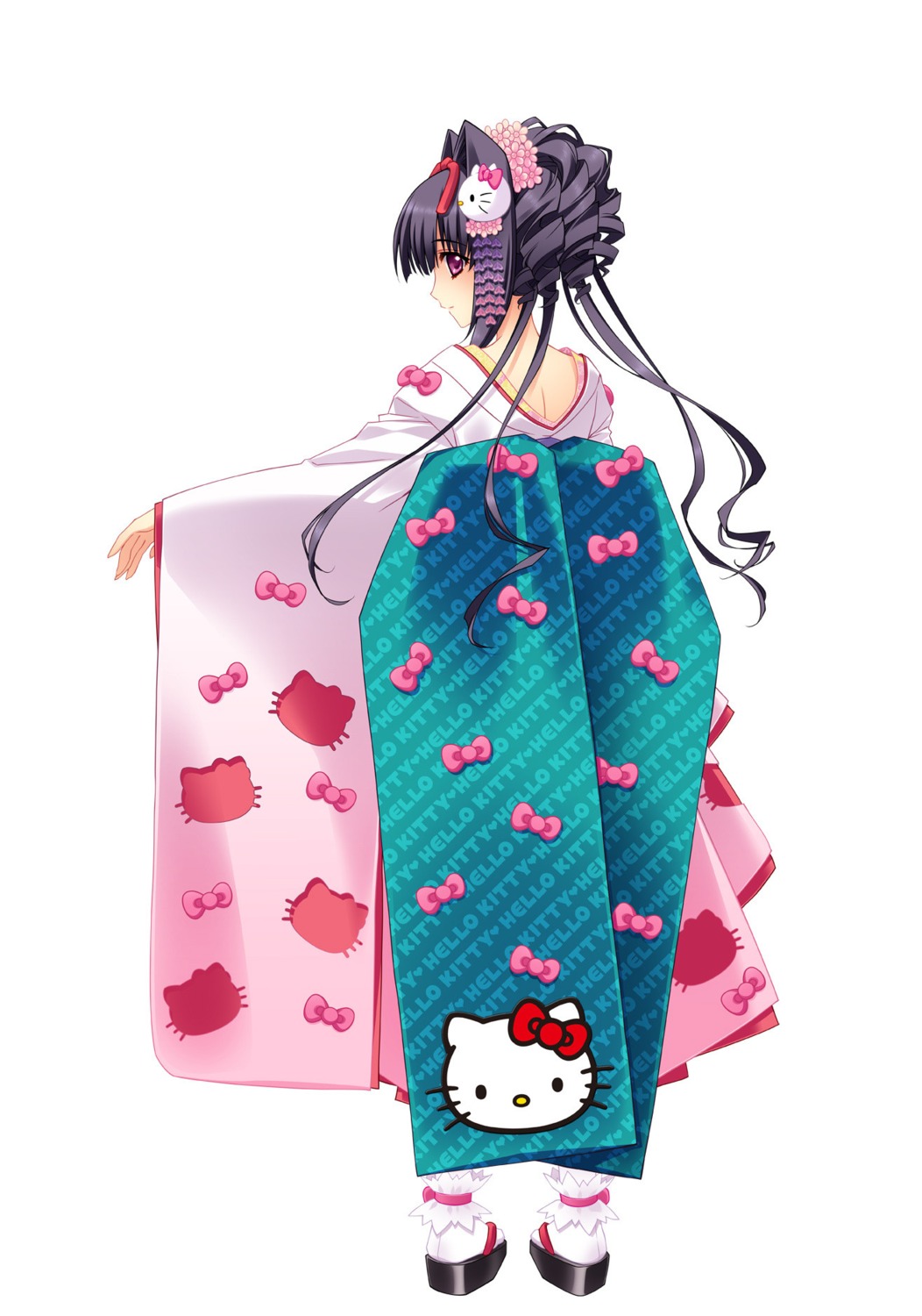carnelian, hello_kitty, kimono, miyabi_sakuya