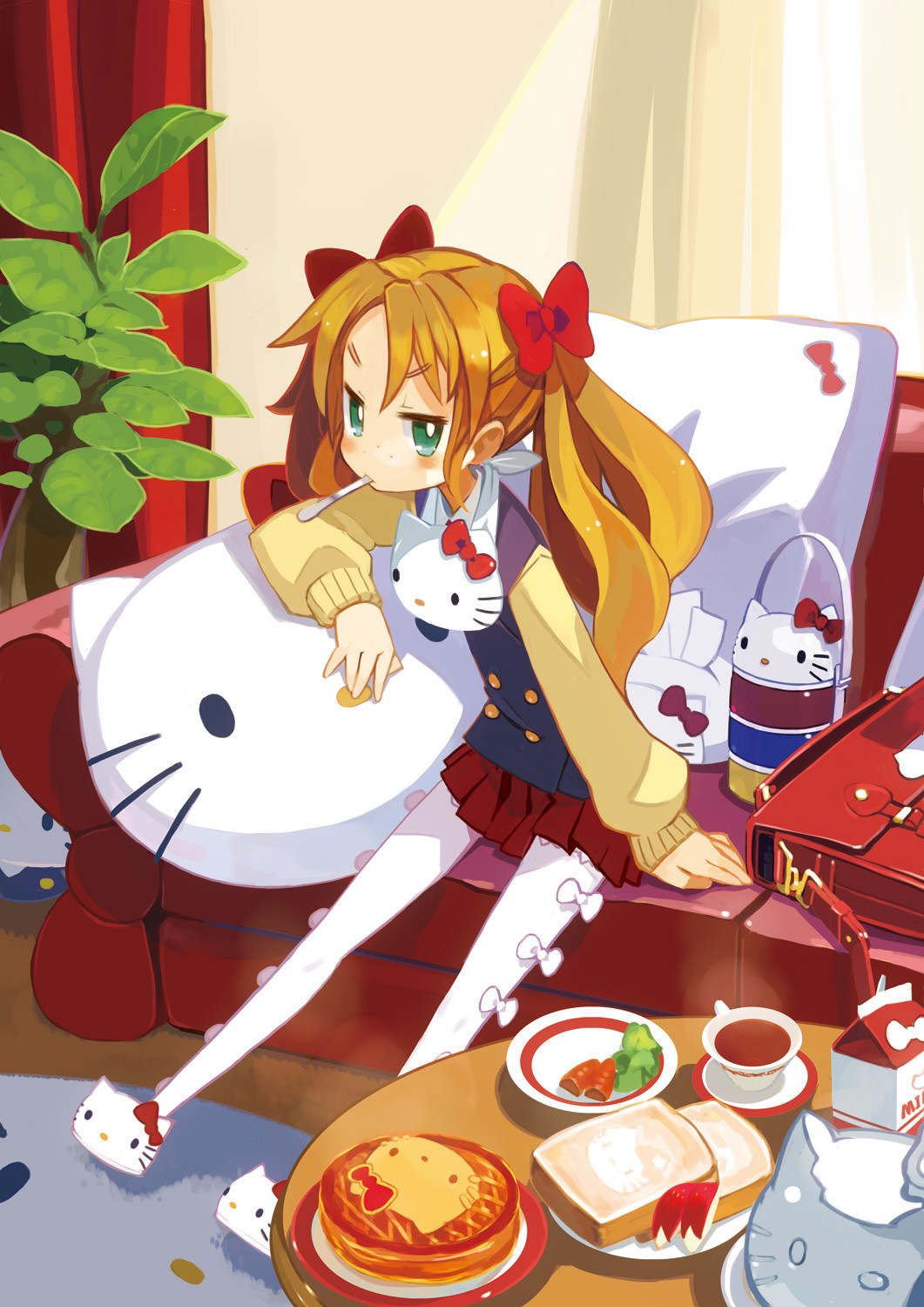harada_takehito, hello_kitty, pantyhose