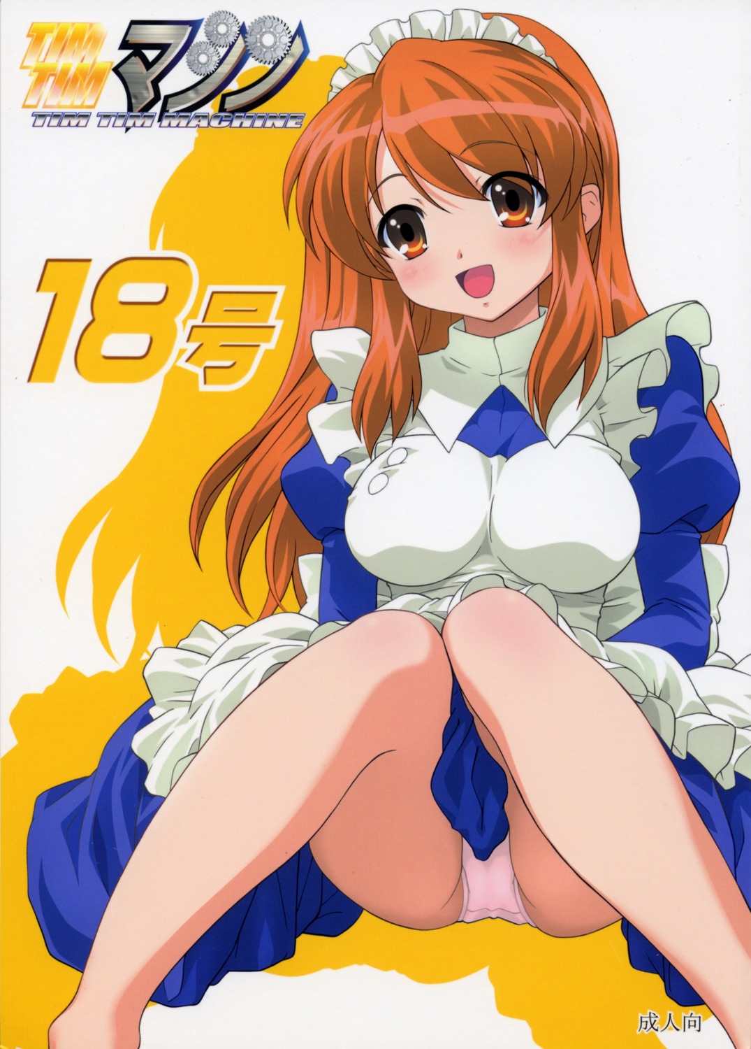 asahina_mikuru, maid, pantsu, suzumiya_haruhi_no_yuuutsu, tim_tim_machine