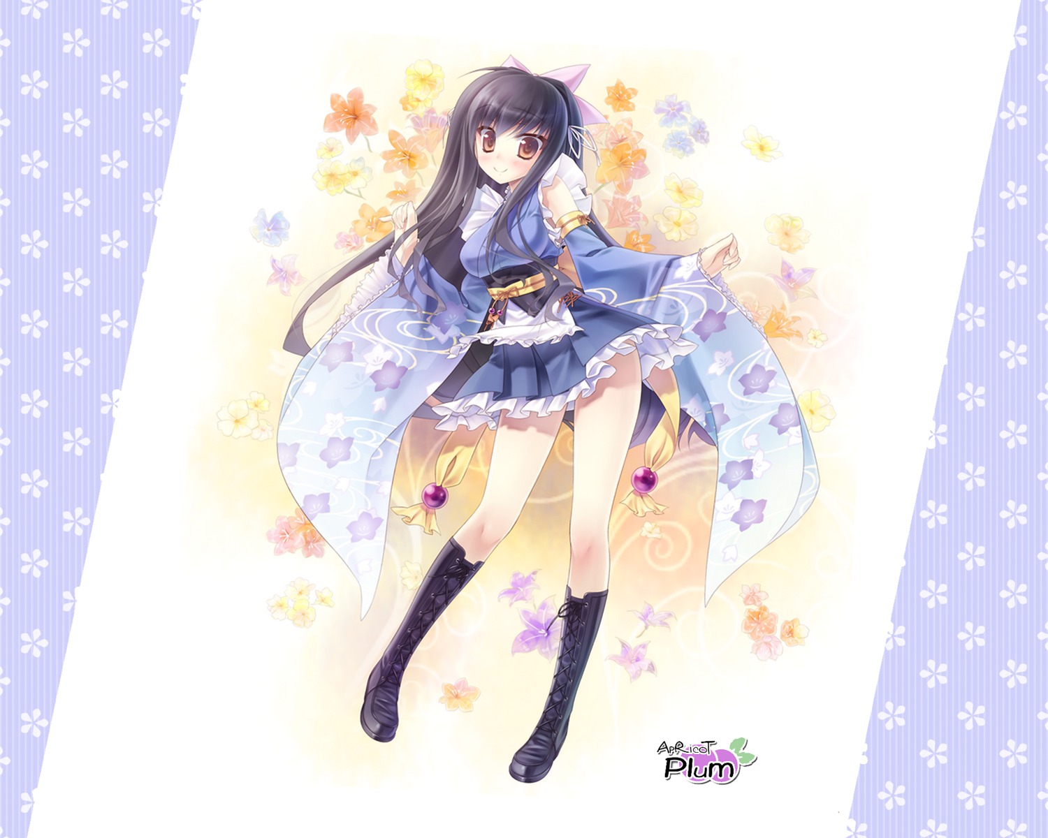 aliasing, apricot_plum, maid, nadeshiko_drip, wa_maid