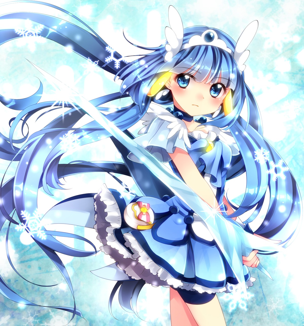 aoki_reika, dress, precure, smile_precure!, sword, uduki-shi